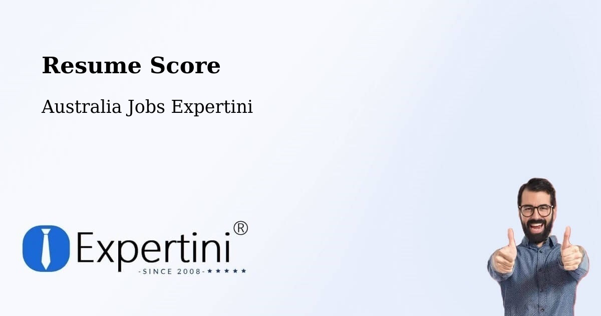 Resume Score & Job Description Match Tool – Rutherford - Australia Jobs Expertini